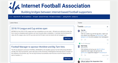 Desktop Screenshot of internetfootball.org.uk