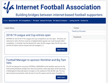 Tablet Screenshot of internetfootball.org.uk